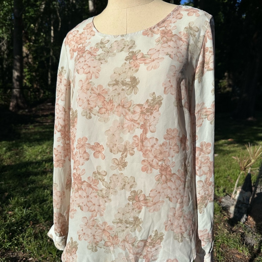 Floral Long Sleeve Women's Top